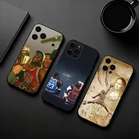 Basketball M-Michael J-Jordan-N Phone Case Silicone Soft For IPhone 17pro 16 15 14 13 12 11 X XR Plu
