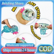 Aristing Store Glitter Axolotl Squishy Toy |Sugar FilledCuteShape|Stress ReliefSensoryRelaxationTool