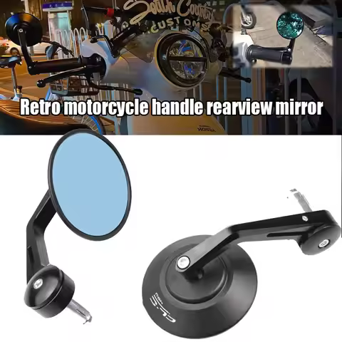 For CLC CLC450 CLC250 CLC-450 CLC-250 CNC Motorcycle Accessories Bar End Mirrors Retro Handlebar Tip