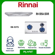 RB-93TS &amp; RH-S95A-SSVR RINNAI STAINLESS STEEL HOB WITH SLIM HOOD