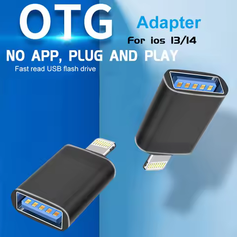 USB 3.0 To Lightning Adapter OTG 8 Pin For iPhone 14 13 iPad Connect U Disk Read files quickly Adapt