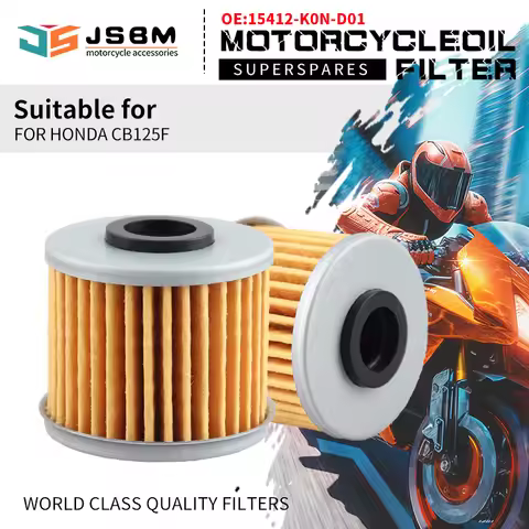 JSBM 1/2/4/10PCS Motorcycle Accessories Oil Filter Cleaner For HONDA CB125F CB 125 F 15412-K0N-D01 E