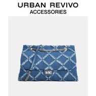 URBAN REVIVO กระเป๋าสะพายข้างผู้หญิงใหม่ AW32TG3N2002 Pale blue