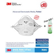 ( Ready Stock ) 3M 9105 N95 VFlex Particulate Respirator + Free Gift 