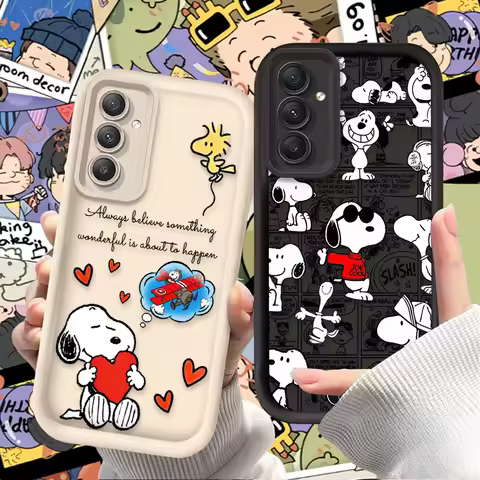 Snoopy Vintage Comic Style Case For Samsung Galaxy A16 A26 A36 A56 A05 A05S A15 A25 A35 A55 A54 A34 