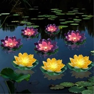 Deepavali Diwali Floating Water Solar Lotus Lamp Induction Lotus Light Funny Lotus Outdoor Waterproo
