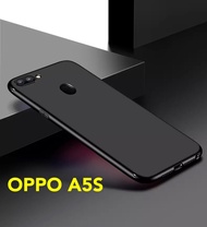 Case OPPO A5S / A7 / A12 เคสโทรศัพท์ออฟโบ้ a5s เคสนิ่ม tpu เคสสีดําสีแดง เคสซิลิโคน Oppo A5sสวยและบางมาก โทรศัพท์มือถือ