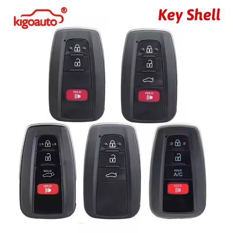 kigoauto Remote Key Case Shell 3/4 Button HYQ14FBC HYQ14FBE B2U2K2R for Toyota RAV4 Camry Prius Coro