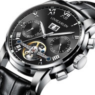 LOUIE JUELEN Mens Business Automatic Watch Men Original Jam Tangan Lelaki Mechanical Stainless Steel