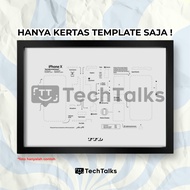 IPHONE [ Layout Template Paper] Layout Template Design Artworkiphone