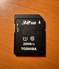 日本製造 Toshiba 東芝 32GB SD Memory Card SDHC 記憶卡 記憶咭 for CCD 數碼相機 Digital Camera / 數碼攝錄機 Handycam 可備份資料、