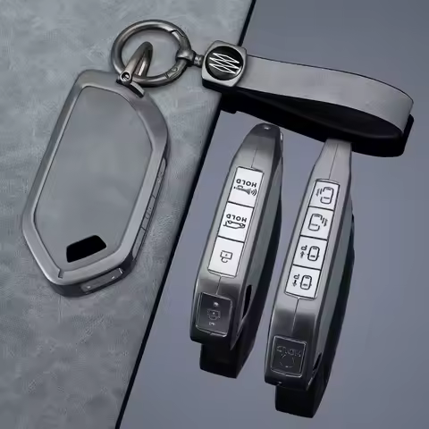 5/6/7/8/9 Buttons Zinc Alloy Style Car Key Case Cover For Kia EV9 Picanto Sorento MQ4 Carnival KA4 M