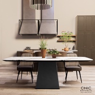 Chic Republic โต๊ะอาหาร รุ่น EMILIA RECTANGULAR-DG/220 a สีขาวธรรมชาติ One