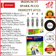 NEW#JAPAN Iridium Spark Plug DENSO PROTON Persona VVT 2016/Saga VVT 2016/Savvy 1.2 2005/Suprima Turb