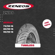 Zeneos ZN88 RING 16 Motorcycle Tire 70/90-16 80/90-16 90/90-16 TUBELESS