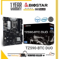 BIOSTAR TZ590-BTC DUO / TZ590-BTC DUO + INTEL G6400 PROCESSOR | LGA1200 9GPU SUPPORT MINING MOTHERBO