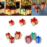 Gazechimp LED Lighted Favor Boxes Christmas Decorative Clear Bowknot Favor Boxes for