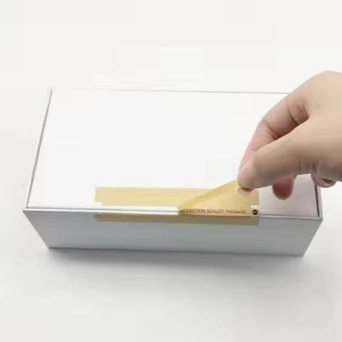 100Pcs/Roll Tamper-Proof Sealing Stickers Security Labels For Packages Mail Documents,3 X 10cm