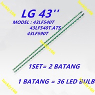 NEW 2PCS/SET 43LF540T 43LF540T.ATS 43LF590T LG 43'' TV LED BACKLIGHT / LAMPU TV 43LF590 43LF540