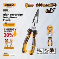 Ingco 8" Long Nose Pliers High Leverage / Standard Needle Snipe Nose Wire Plier Repair Hand Tools SO