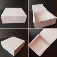 (12 Pcs) Mini Chiffon Cake Box 20 + Partition Box Packaging Box Hampers Size 20x20 x 8.5 cm