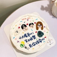 一家人 動物蛋糕 狗狗蛋糕 生日蛋糕 蛋糕 甜點 鑠甜點 客製化 客