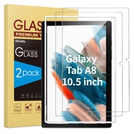 2 Pack Screen Protector for Galaxy Tab A8 10.5 inch 2022, Tempered Glass with Alignment Tool for Sam