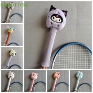 SHANRONG Cartoon Badminton Racket Protector, Non Slip Elastic Badminton Racket Handle Cover, Cute Cinnamoroll Drawstring Badminton Racket Grip Cover Universal