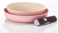 (包順豐) Neoflam - Midas Plus 陶瓷塗層鍋 3件套裝 - 粉紅色 (適用於電磁爐)
