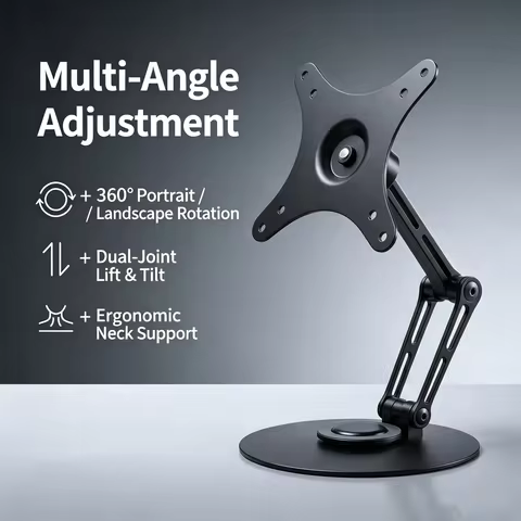 Universal Vesa Monitor Stand - desktop Portable Screen Stand That Can Rotate 360 Degrees