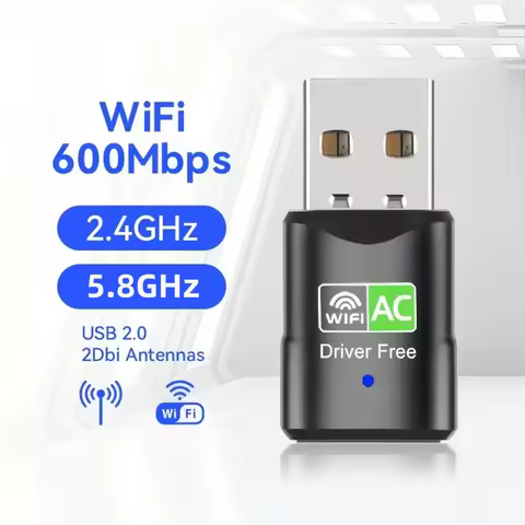 USB Wifi Adapter 600Mbps Wi fi Adapter 2.4G&5.8GHz USB Ethernet PC Wi-Fi Adapter Lan 300Mbps Wifi Do