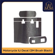 Motorcycle IU Sticker Top Front and Back ( 3M Brush Black )