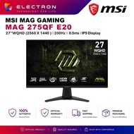 MSI MAG 275QF E20 27" WQHD 200Hz Gaming Monitor ( DP, HDMI, 3 Yrs Warranty )