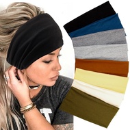 Yeshan Wide Headbands for Women Stretch Boho Head Bands Large Turban Sweatbands Workout Yoga Running