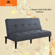 【SHENGSHI】 Manchester Foldable Sofa Bed 2 Seater or 3 Seater Color: Grey / Blue