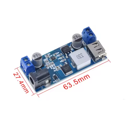 24V 12V to 5V 5A Power Module DC-DC XY-3606 Power Converter Ultra LM2596S DC5.5X2.1MM