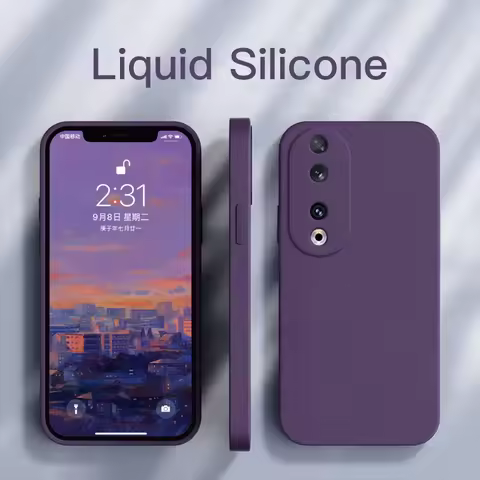 Honor 90 Pro Honor90 Pro Case Original Square Liquid Silicone Soft Cover For Honor 90 Pro Honor90 90