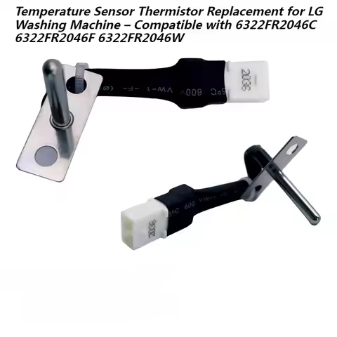 Temperature Sensor Thermistor Replacement for LG Washing Machine – Compatible with 6322FR2046C 6322F