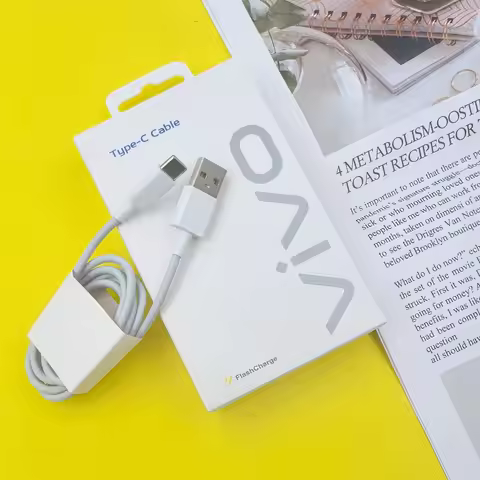 Vivo 66W 44W 33W Flash Charge Type-C Cable 4A Fast Charging For Vivo S30 V23 V25 Y77 iQOO Neo 9 5 Z5