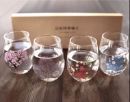 🇯🇵日本製丸モ高木陶器冷感變色四季玻璃杯（1 套 4 隻）