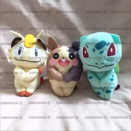 Chokorisan T-Arts Pokemon Meowth Plush Doll, Bulbasaur, Morpeko
