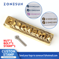 ZONESUN Metal Brass Branding Iron Mould Wood Leather Stamp Custom Logo Design Cake Bread cliche Mold