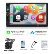 7 นิ้ว 2Din เครื่องเสียงรถยนต์ Carplay / Android Auto / iOS Connect [7018B-Carplay] บลูทู ธ วิทยุรถย