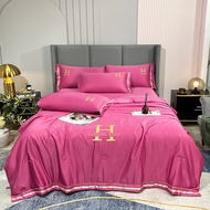 LZD H Letter Printed Luxury Quilt 2022 Silk Cool Cotton Summer Quilt 4/5/6feet Bed Washable Air Cond