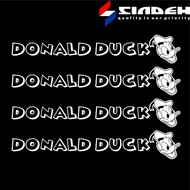 CUTTING CAR STICKER DONALD DUCK DONAL DUCK CUTE CAR HANDLE STICKER COOL CAR STICKER