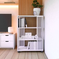 Koncept Furniture ชั้นวาง KC-PLAY รุ่น OTENY-3D เหล็กขาว (70x35x99 ซม.)