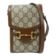 GUCCI 塗層帆布Horsebit 1955肩背袋