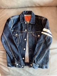 Momotaro Jeans Japan Blue Denim Jacket Size 36