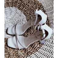 Erika luxury modern sandals with 7 cm glass heels, comfortable to the feet, comfortable for parties,