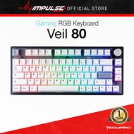 TECWARE Gaming Keyboard Veil 80 RGB Wireless Mechanical Keyboard Black / Yellow / Brown / Red